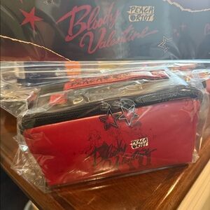Popmart Peach Riot Bloody Valentine Red Makeup Bag NWT